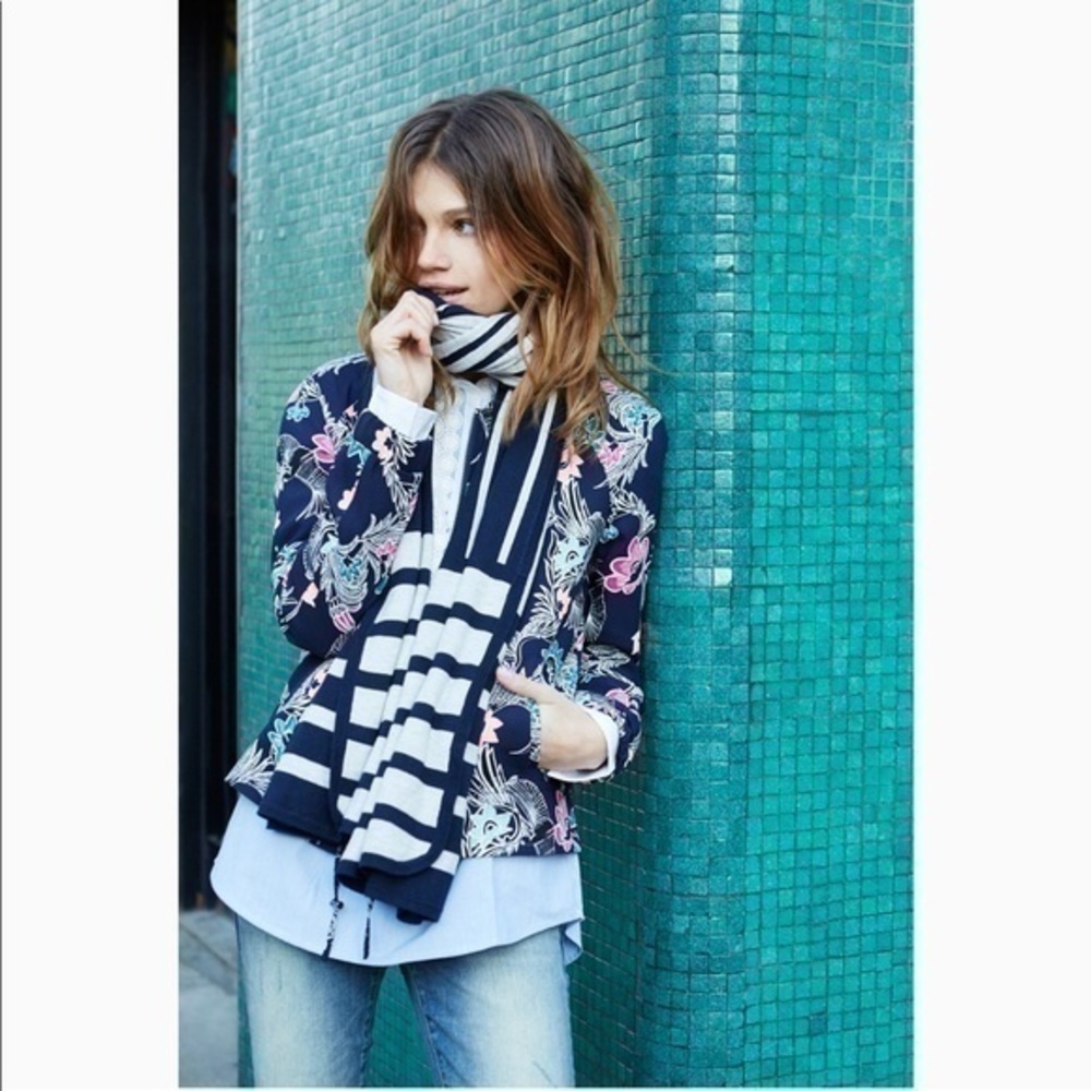 Banana Republic | Print bird bomber jacket XS